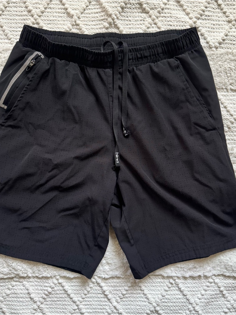 Men's Black Athletic Drawstring Shorts Size Small